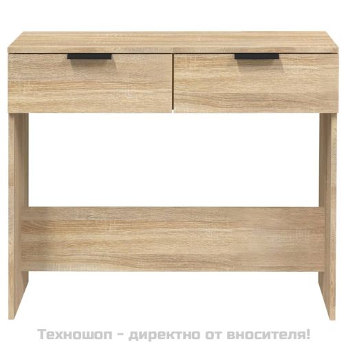 Конзолна маса, дъб сонома, 90x36x75 см, инженерно дърво