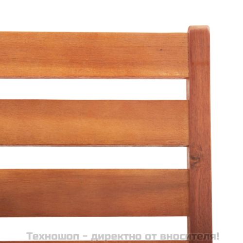 Градински трапезни столове, 3 бр, акация масив