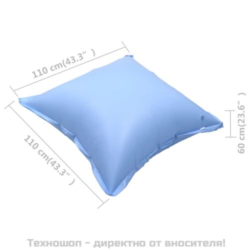 Надуваеми възглавници за покривало на надземен басейн 10 бр PVC