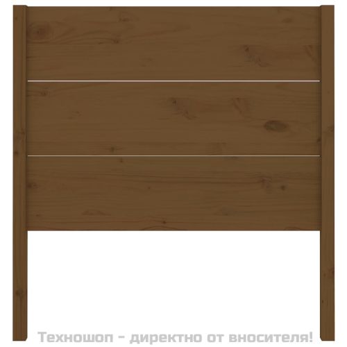 Табла за спалня, меденокафява, 81x4x100 см, бор масив