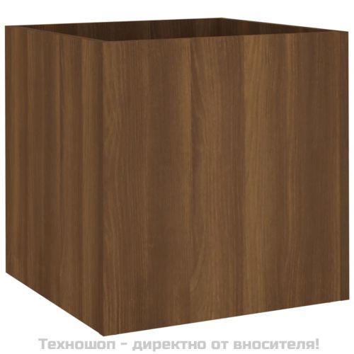 Плантерна кутия, Кафяв дъб, 40x40x40 см, инженерно дърво
