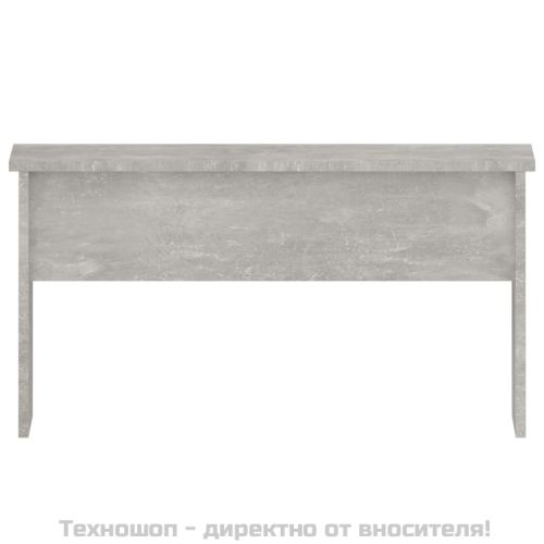 Маса за кафе, бетонно сива, 80x50,5x41,5 см, инженерно дърво