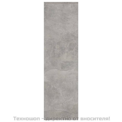 Разделител за стая, бетонно сив, 60x24x186 см, инженерно дърво