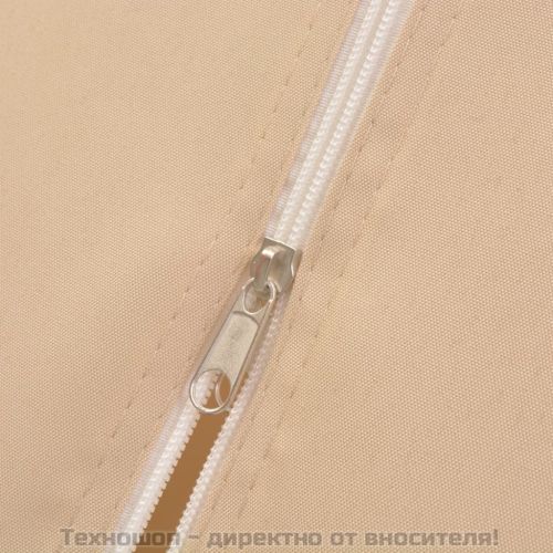 Градинска шатра павилион със завеси, шестоъгълна, 360x265 см