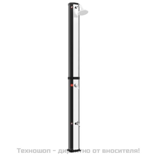 Външен соларен душ с душ слушалка и кран 35 л