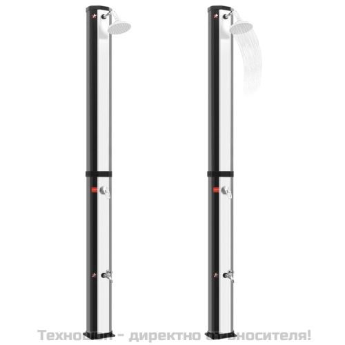 Външен соларен душ с душ слушалка и кран 35 л