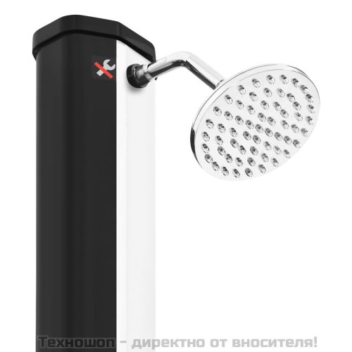 Външен соларен душ с душ слушалка и кран 35 л