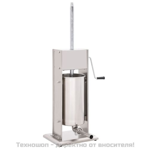 Ръчна пълначка за наденици, сребриста, 15 л, неръждаема стомана