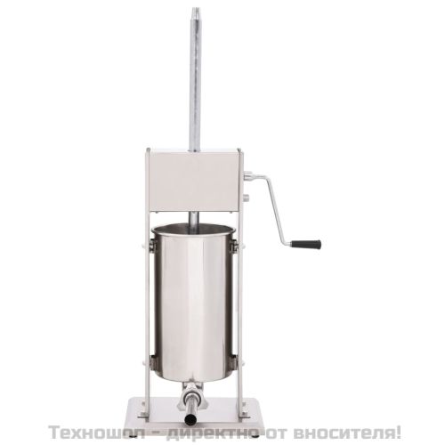 Ръчна пълначка за наденици, сребриста, 15 л, неръждаема стомана