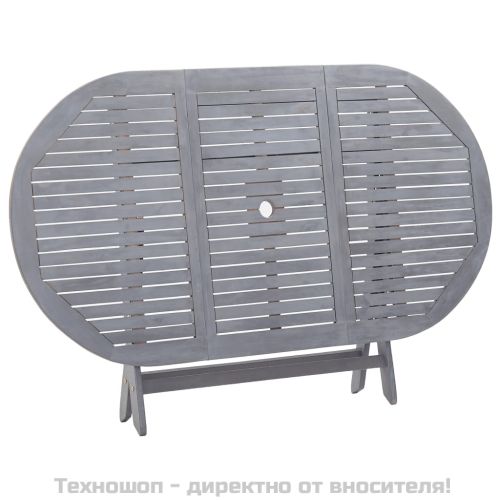 Сгъваема градинска маса, 160x85x75 см, акация масив
