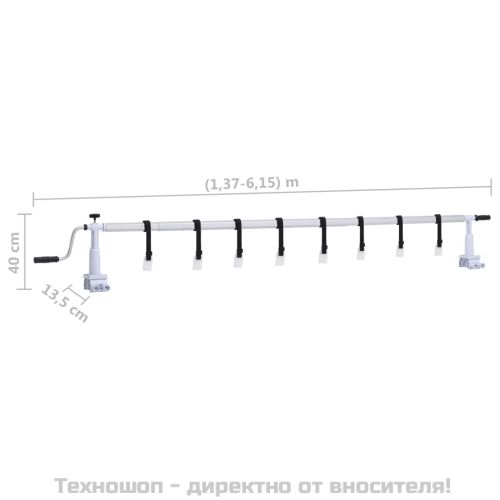 Ролка за покривало на басейн с пластмасова основа
