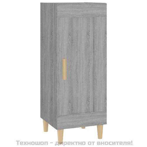 Сайдборд, сив сонома, 34,5x34x90 см, инженерно дърво