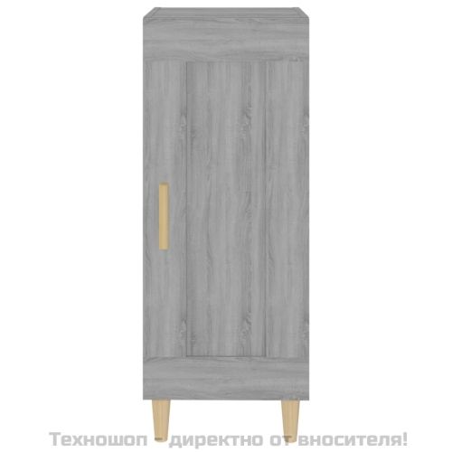 Сайдборд, сив сонома, 34,5x34x90 см, инженерно дърво