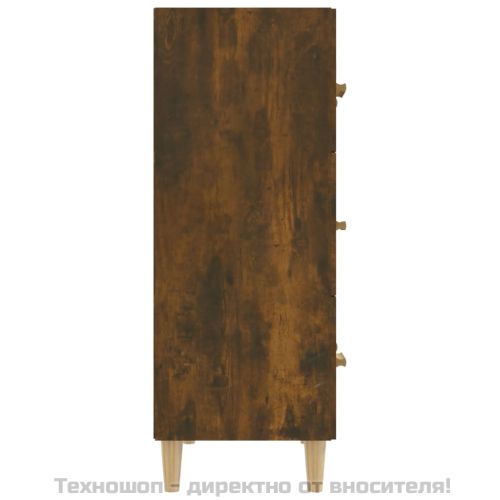 Сайдборд, опушен дъб, 70x34x90 см, инженерно дърво