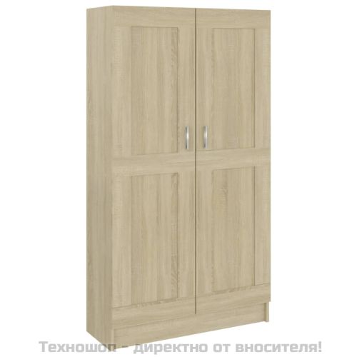 Шкаф за книги, дъб сонома, 82,5x30,5x150 см, инженерно дърво