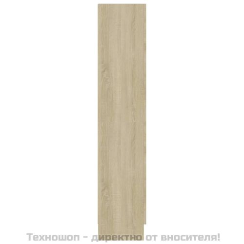 Шкаф за книги, дъб сонома, 82,5x30,5x150 см, инженерно дърво