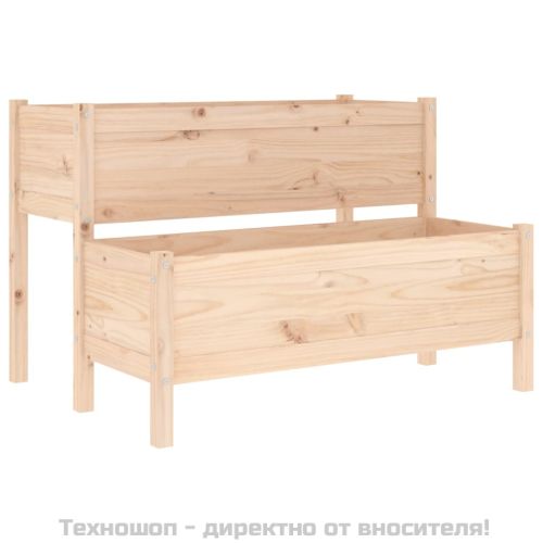 Плантер, 110x84x75 см, борово дърво масив