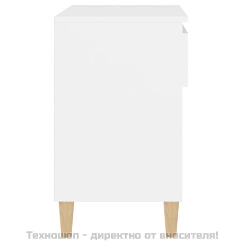 Шкаф за обувки, бял, 70x36x60 см, инженерно дърво