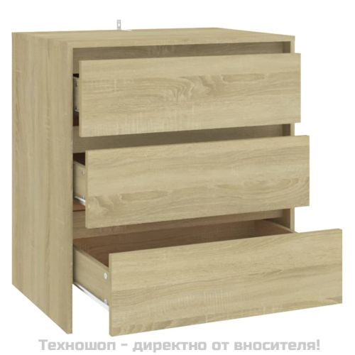 Сайдборд, дъб сонома, 70x41x75 см, инженерно дърво