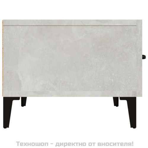 vidaXLТВ шкаф, бетонно сив, 150x34,5x30 см, инженерно дърво