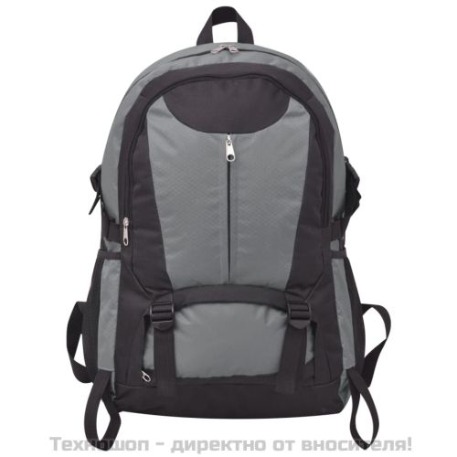 Туристическа раница, 40 л, черно и сиво