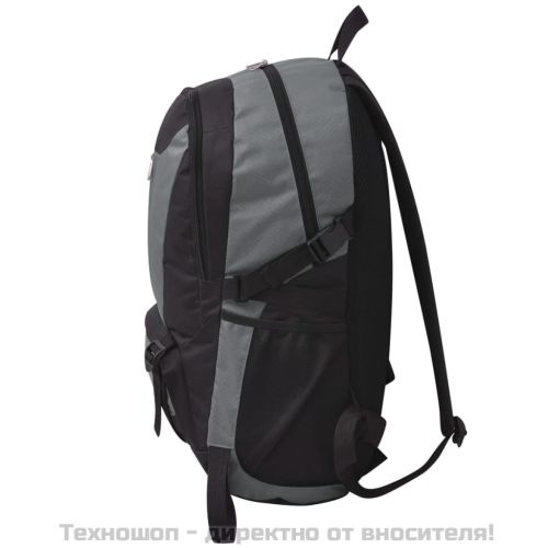 Туристическа раница, 40 л, черно и сиво