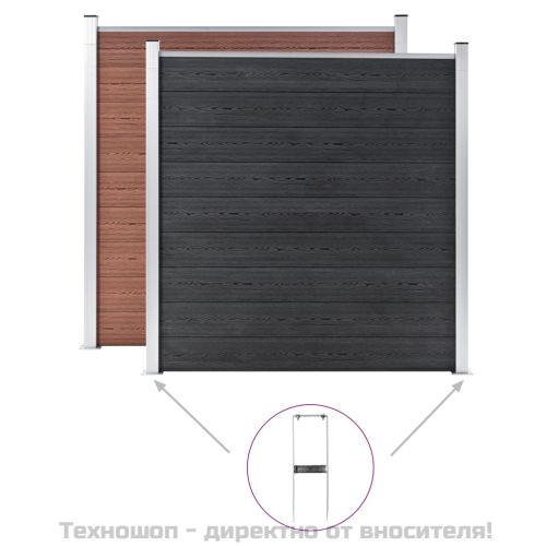 Земни анкери за WPC ограда, 2 бр, стомана, 40 см