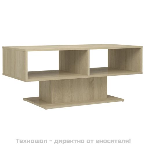 Маса за кафе, дъб сонома, 103,5x50x44,5 см, инженерно дърво