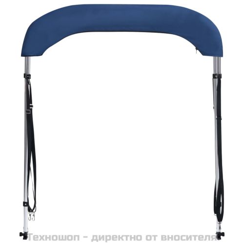 Тента за лодка, 2 дъги, нейви синя, 180x150x110 см