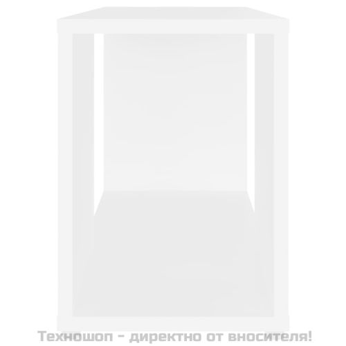 ТВ шкаф, бял, 60x24x32 см, инженерно дърво