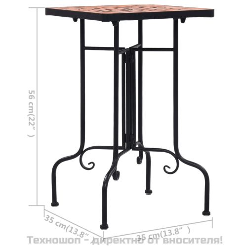 Мозаечна странична маса, теракота, керамика