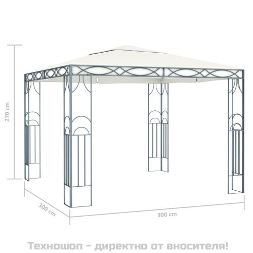 Шатра, 300x300 см, кремава