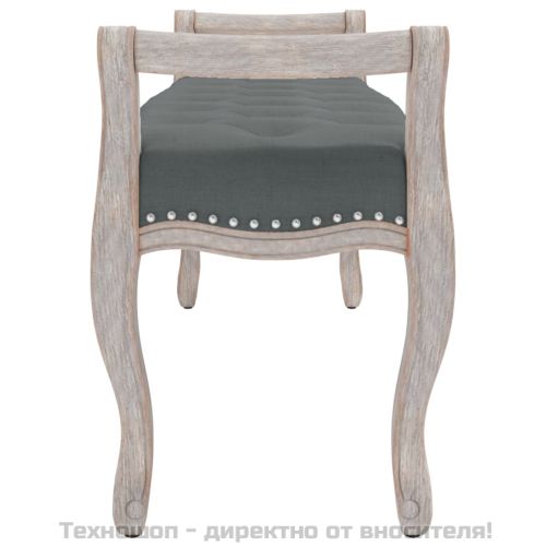 Пейка, тъмносива, 110x45x60 см, текстил