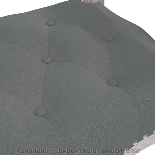 Пейка, тъмносива, 110x45x60 см, текстил