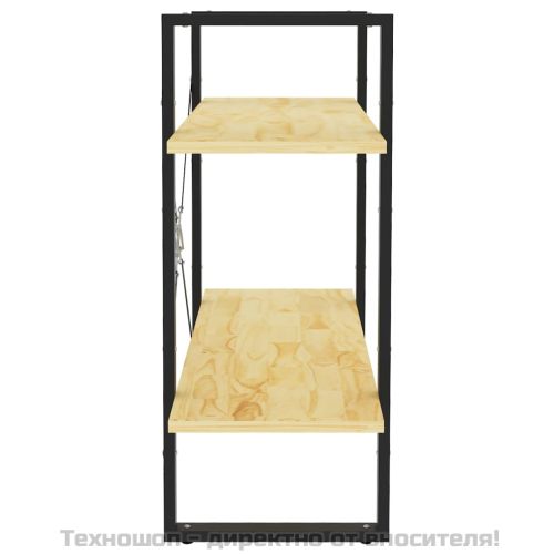 2-етажна библиотека, 80x30x70 см, борово дърво масив