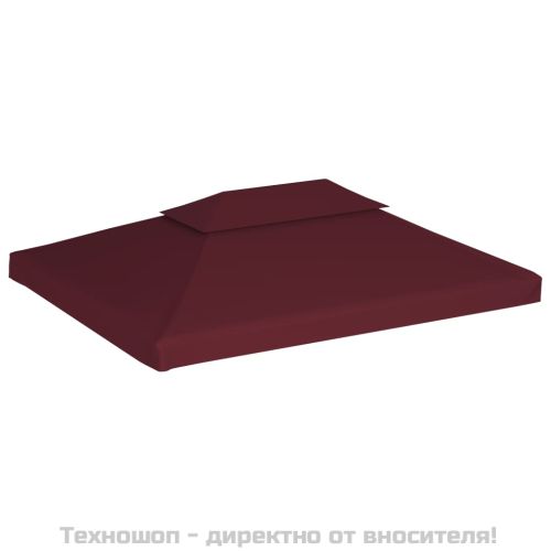 Двоен покрив за шатра, 310 г/м², 4x3 м, бордо