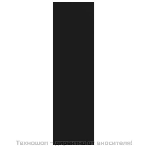 Шкаф/разделител за стая, черен, 80x30x103 см, инженерно дърво