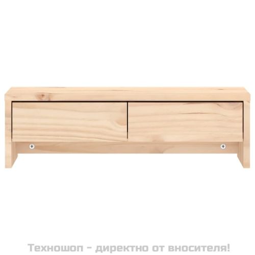 Поставка за монитор, 50x27x15 см, бор масив