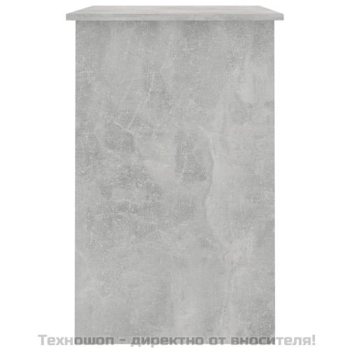 Бюро, бетонно сиво, 100x50x76 см, инженерно дърво