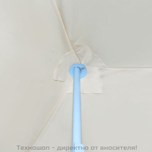 Сгъваема шатра с 5 странични стени, 3x9 м, кремава