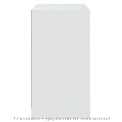 Сайдборд, бял, 70x41x75 см, инженерно дърво