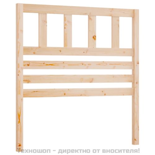 Горна табла за легло, 96x4x100 см, бор масив