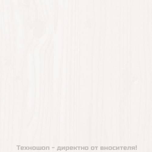 Библиотека/разделител за стая, бяла, 60x30x135,5 см, бор масив