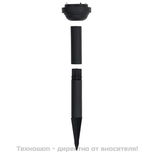 Градински соларни лампи, 4 бр, LED, сферични, 15 см, RGB