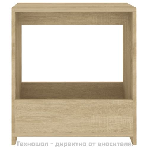 Странична маса, дъб сонома, 50x26x50 см, инженерно дърво