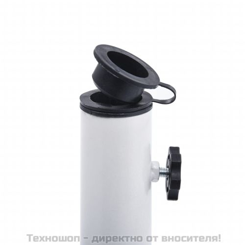 Основа за чадър, бяла, 12 кг, 48 см, чугун