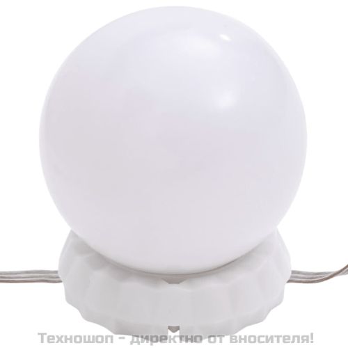 Тоалетка с LED, Опушен дъб, 86,5x35x136 см