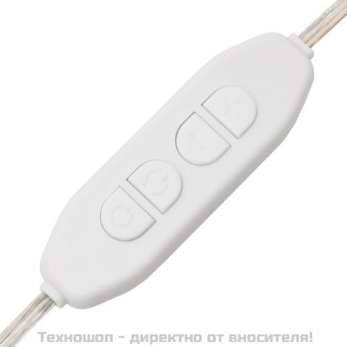 Тоалетка с LED, опушен дъб, 74,5x40x141 см