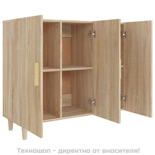 Сайдборд, дъб сонома, 90x34x80 см, инженерно дърво