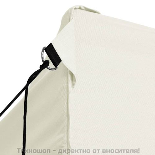 Сгъваема парти шатра с 4 странични стени 3х4 м стомана кремава